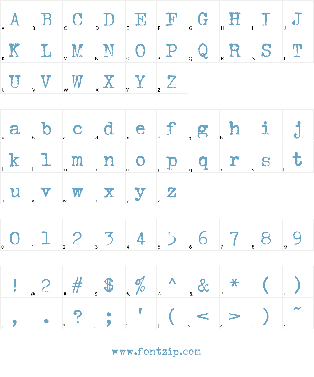 HERMES 1943 Font Character